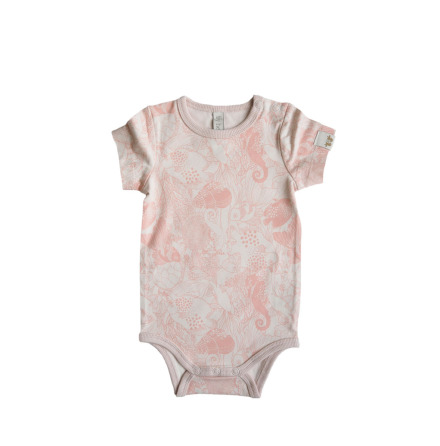 By Heritage Nils Body Print Coral Pink