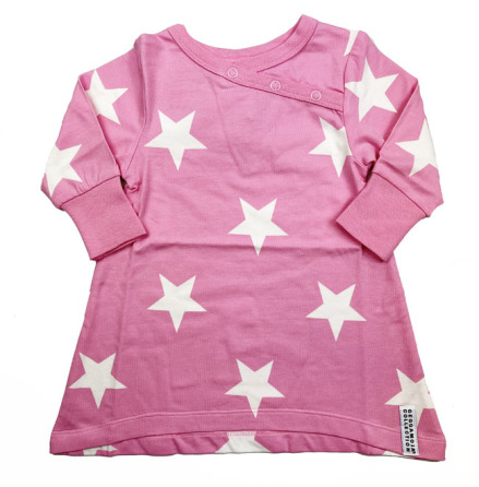 Geggamoja Babydress Pink Star